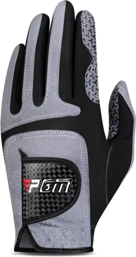 PGM Golfhandschoen links – Grijs – Maat 24 (ML) – Perfecte Grip en Stijl van Merkloos
