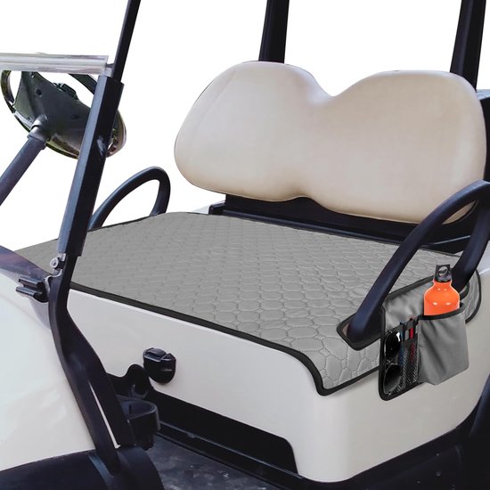 PGmoon Golf Cart Chair Covers, Golf Cart Towel Blanket with 4 Side Pockets and Non-Slip Bottom, Fits for EZGO, Club - ShopVlot