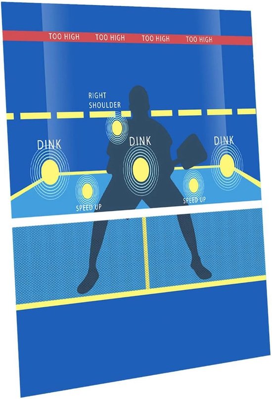 Pickleball Oefenmat - Pickleball Trainingsmat - Slagtechniek Oefenen - Zelfherstellend - 120 x 115 cm - Niet gespecificeerd