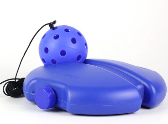 Pickleball Trainer - Oefenpartner Bal - Solo Oefenen - Verstelbare Lengte - 21 x 21 x 8 cm - Rood