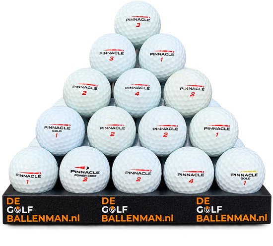 Pinnacle mix - Lakeballs - 25 gebruikte golfballen