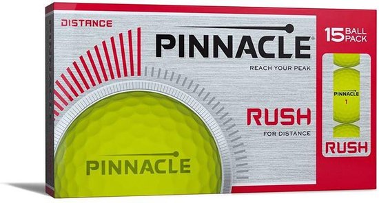 Pinnacle -  Rush - golfbal - 15-ball pack - Geel