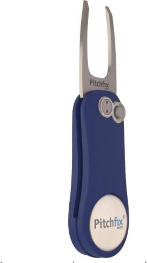 Pitchfix Original 2.0 Pitchfork - Golfclubaccessoire - Met Marker - Inklapbaar - Blauw van Merkloos