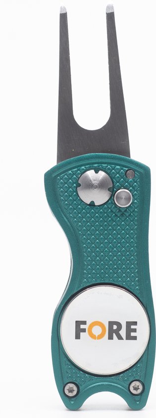 Pitchfork - Fore - Groen - Switchblade aluminium met Balmarker - Golfbalmarker van Callaway