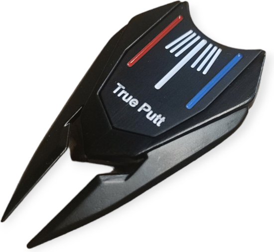Pitchfork Golf + One Put Bal Marker - Luxe Golf Accessoires - Zwart van Aecoe