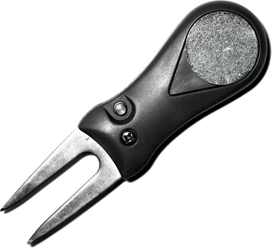 Pitchfork - Inclusief bal marker - pitch fork  - inklapbaar - GOLF ACCESSOIRE - Zwart van Merkloos