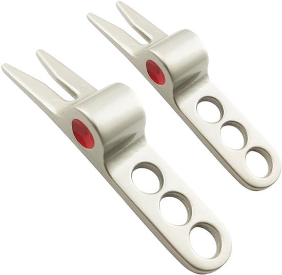 Pitchfork voor golfballen, reparatietool, passend voor golfaccessoires, 2 stuks