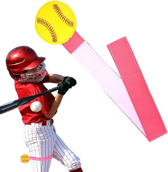 Pitching Trainer Beenbanden - Softbal Oefenbanden - Spiergeheugen Opbouwen - Consistente Vormontwikkeling - Flexibele Pasvorm - Roze