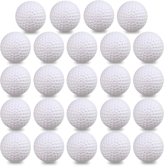 Plastic Golfballen 50/24 Stuks - Holle Oefengolfballen voor Beginners - Ideaal voor Binnen en Buiten Training