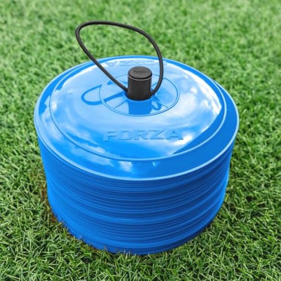 Platte Trainingsmarkerkegels - 50 stuks van 9 inch in 10 kleuren voor Voetbal, Rugby, Hockey en Meer van Merkloos