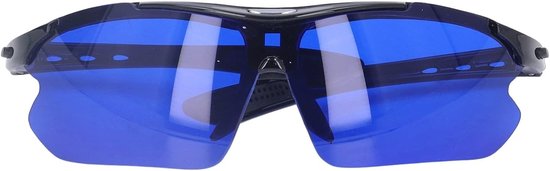 Polarized Sport Zonnebril met Blauwe Lenzen voor Golf, Ideaal voor Golfballen Vinden en Sportactiviteiten, Inclusief Opbergtas