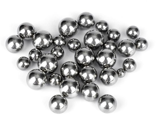 Polished RVS Ballen van 9.53 mm - Set van 50 Stuks voor Precisie en Creatieve Projecten