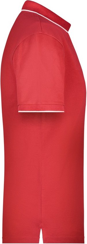 Polo shirt Golf Pro premium rood/wit voor heren - Rode herenkleding - Werkkleding/zakelijke kleding polo t-shirt L van Merkloos