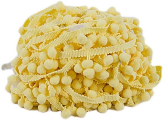 pomponboord, pomponboord, pomponband, franjes, pomponband, franjes, franjes, versiering, lichtgeel