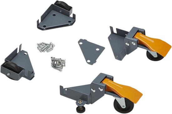 Portamate mobiele basisset PM-1100 - Heavy Duty, universeel, aanpasbare, verstelbare rolset, Dolly rolframe en wielen voor verplaatsingsapparatuur, gereedschap, machines - 400 pond capaciteit