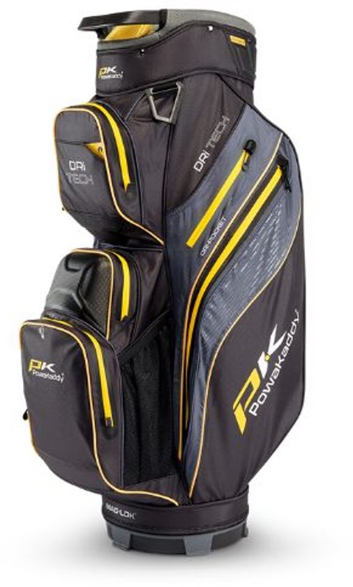 Powakaddy Cartbag DRI-tech Gun metal Geel 2026