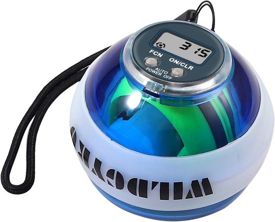 Power Wrist Ball - Gyroscoop Pols Trainer voor Hand- en Greepkracht - Automatische Start met LED en LCD Teller van Merkloos