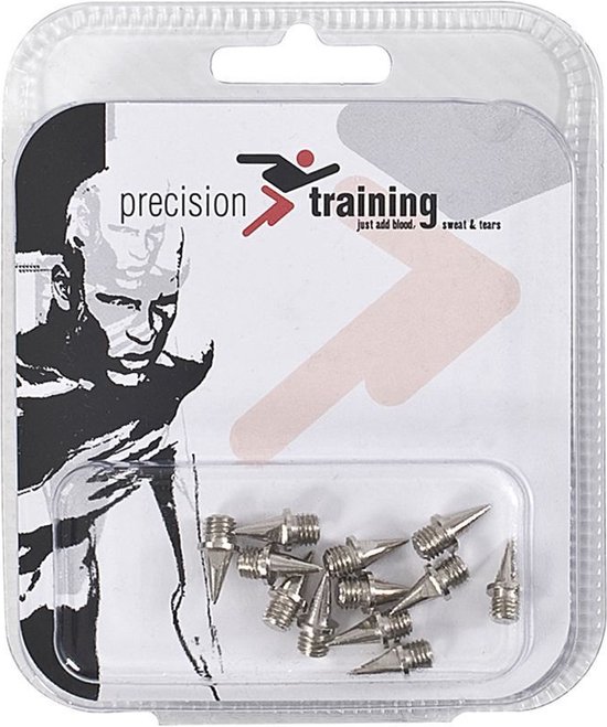 Precision Spikes 15 Mm Staal Zilver 12 Stuks van Princess Sportsgear.