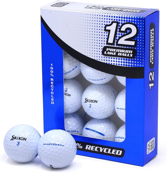 Premium Lake Balls - Tweede Kans Srixon AD 333 (12 Stuks) van Merkloos