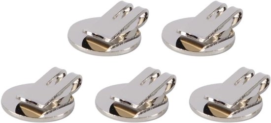 Premium Zink Legering Magnetische Golf Pet Clips met Sterke Neodymium Magneten en Ball Markers - Set van 5 voor Golfaccessoires van premium
