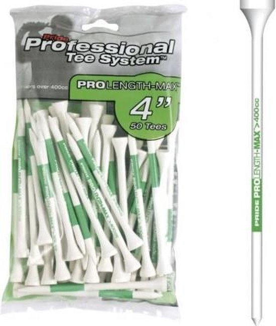 Pride Professional Tee System ProLenght-Max (50 stuks) 101mm van Merkloos