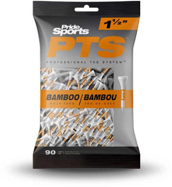 Pride PTS Bamboo 38mm Golf Tees van Merkloos