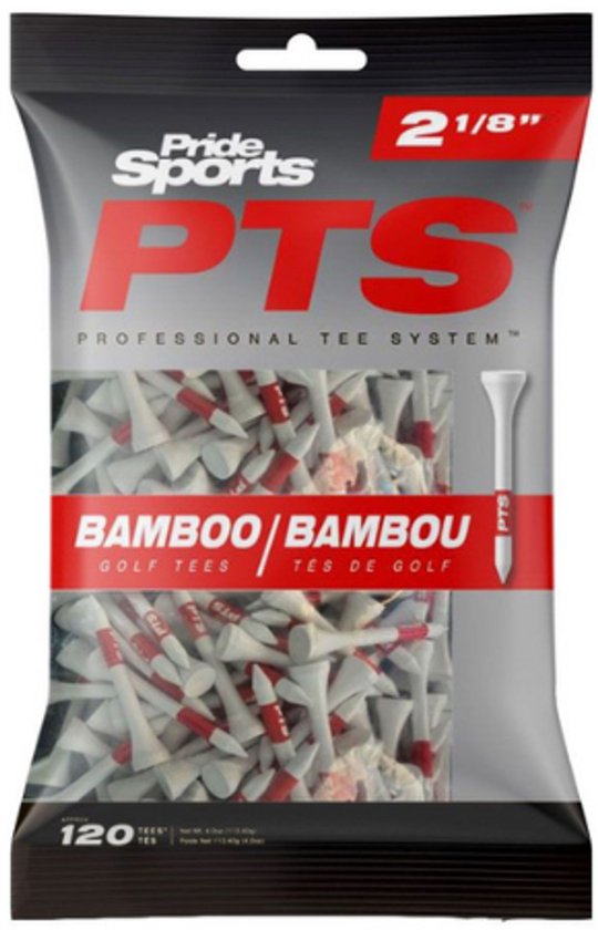 Pride PTS Bamboo 53mm Golf Tees van Merkloos