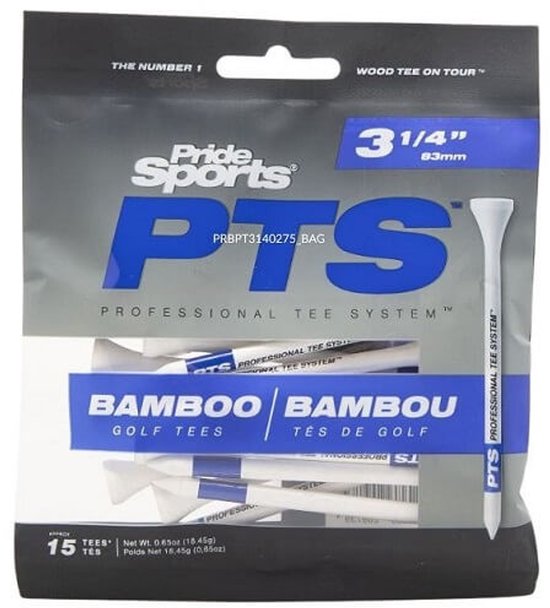 Pride Sports PTS Bamboo Tees 83mm 15pcs