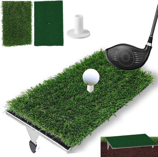 Professionele Golf Slagmat met Vliegpadherkenning - Trainingsmat voor Binnen en Buiten van Merkloos