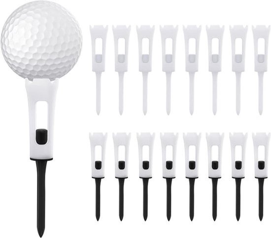 - Professionele prestaties lage weerstand - GolfT-shirts - Shockabsorberend - 16 stuks - Geschikt voor golfaccessoires - Plastic - 4-polige 3-1/4 inch