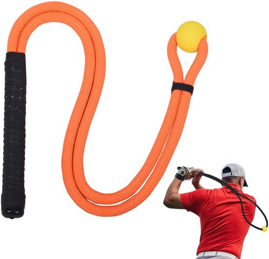 Professionele touw-golfclub swing trainer - Tour-geteste golf swing training hulpmiddel voor snelheid/ritme | 36 inch draagbare golf swing training hulpmiddel, geschikt voor achtertuin/oefenbaan van Merkloos