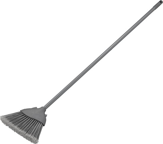 ProPlus Tentbezem - 95-148 cm - Nylon borstelharen - Veger met Steel - Verstelbaar - Uitschuifbare handbezem - Staal - Grijs van ProPlus