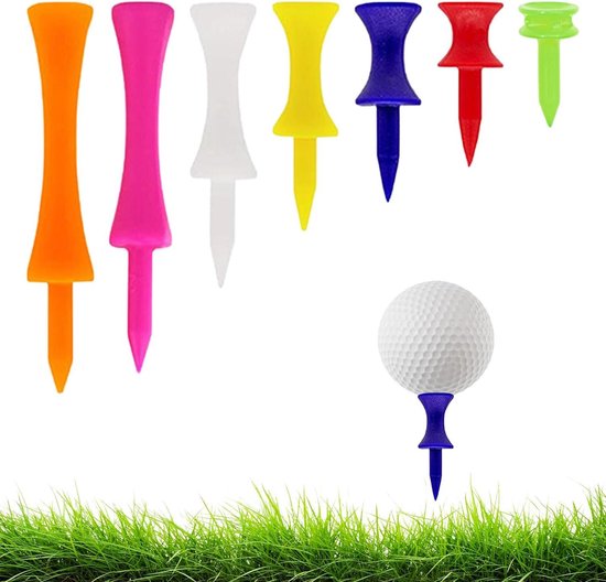 Provento - Plastic golftees voor winter- en zomergolf, set van 105, diverse maten en kleuren