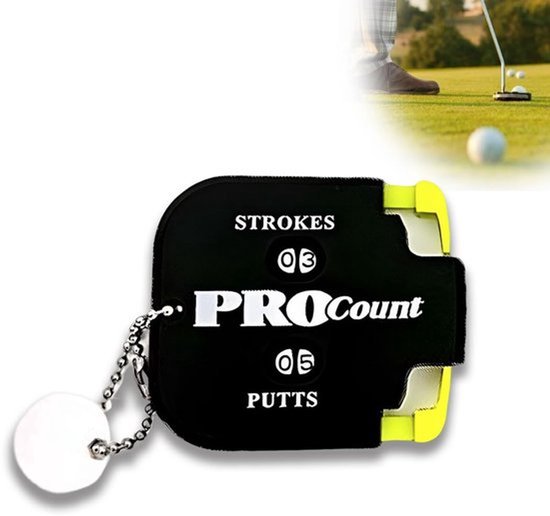 Puntenteller Compact - Golfclubteller - Slagteller - Handteller - Duurzaam ABS - Eenvoudige Reset - Golfteller