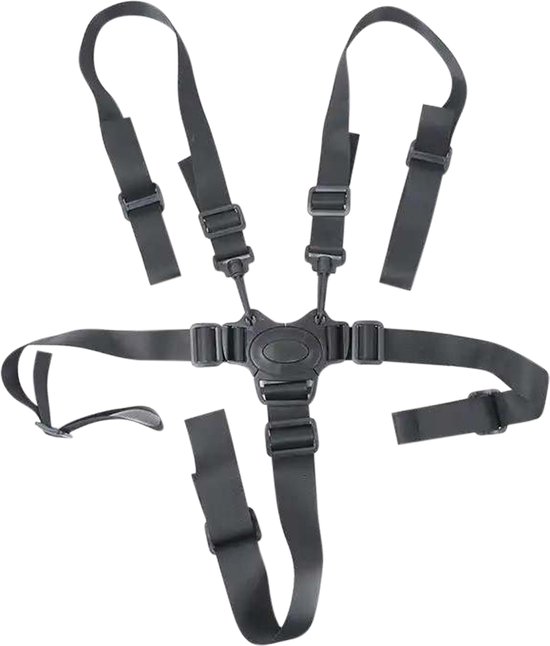 Purepeak Veiligheidstuigje Kinderstoel - Tuigje Kind - 5-Punts Gordel - Zwart van Pure
