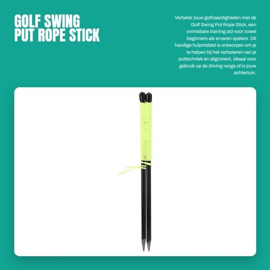 Putstick Lichtgewicht - Golftraining - Golftrainingsmateriaal - Verstelbaar - Duurzaam - Hoogwaardig Glasvezel