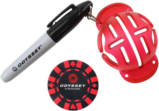 Putt Uitlijning Tool - Golf Hulpmiddel - Nauwkeurig Putten - Inclusief Pen Bal Marker - One Size - Meerkleurig van Merkloos