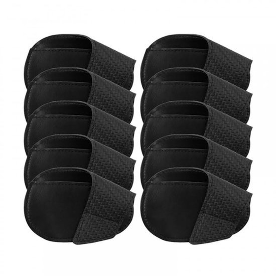Putter Cover - 10 Stuks - PU Lederen - Golf Hoofddeksel - Slijtvast - Bescherming - Efficiënte Drukontlasting - Golfclub Cover
