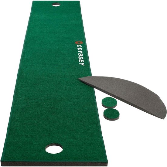 Putting Mat - Golf Oefenmat - Binnen Trainen - Automatisch Terugkerende Bal - 3 Meter Lang - Groen