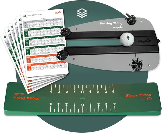 Putting Systeem - Golf Trainer - Nauwkeurigheid Verbeteren - Compleet Oefenpakket - 51 x 25 x 10 cm van Merkloos