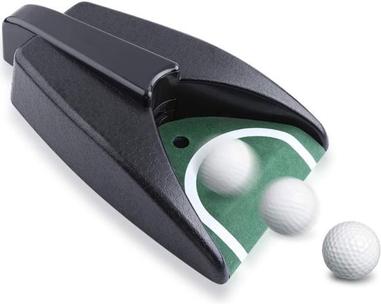 Putting unit met automatische balretour, putt return systeem, golfaccessoires voor thuisgebruik, 31x17 cm, ideaal voor oefening en training