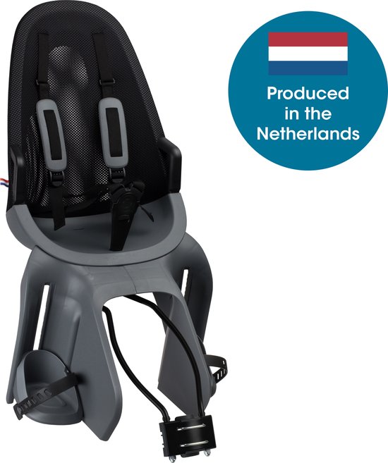 Qibbel Air Fietsstoeltje Achter Framebevestiging - Sparkling Silver van Qibbel