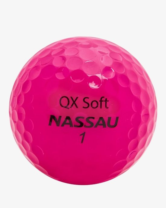 QX Soft Nassau Golfbal - Hoge Elasticiteit - 3 Stuks - Premium Kwaliteit van QX