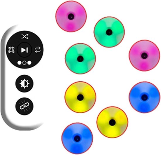 Reactietrainingslicht - Agile trainingskit - Hand-oog coördinatie - 4 Trainingsmodi - 56 mm rond - Wit