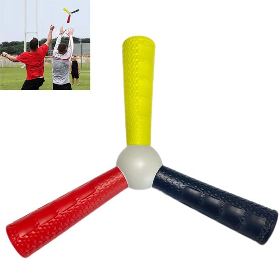 Reactieve Catch Trainer voor Verbetering van Hand-Oog Coördinatie en Flexibiliteit - Driekleurige Gooi Stok voor Training en Concentratie, 26x26 cm