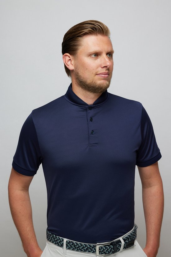 Real Ace Polo Slim Fit Navy Blue size S van Real Ace