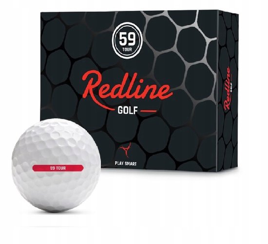 REDLINE 59 Tour Golfballen Wit - 12 Stuks