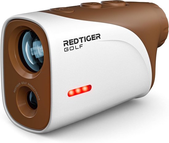 RedTiger Golf Rangefinder Golfvue Bruin - Afstandsmeter Golf - Laser Rangefinder Golf - 1100M - Golftrainingsmateriaal - Golf Accessoires - Laser Rangefinder