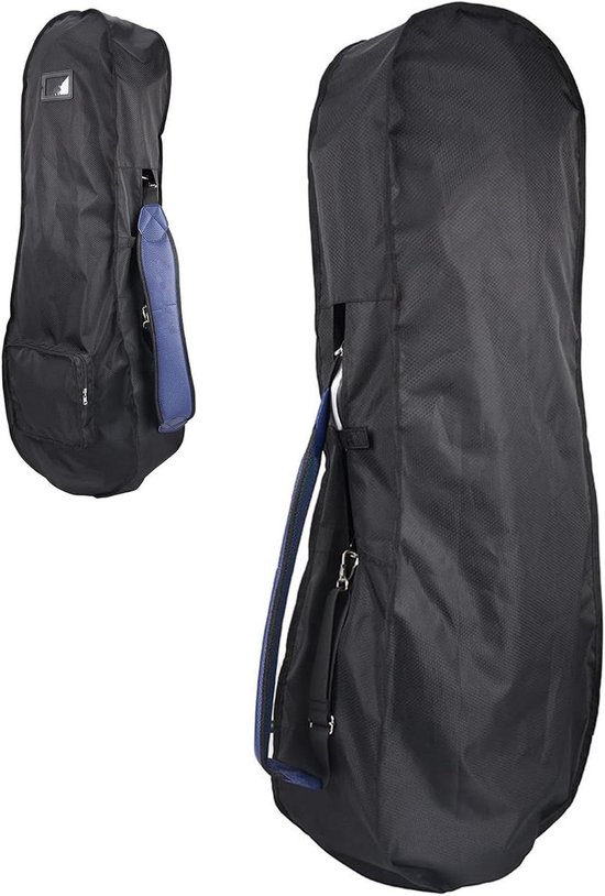 Regenhoes Golftas - Waterdichte Accessoires - Bescherming Clubs - Versterkte Bodem - 48x23x128cm - Zwart van Merkloos