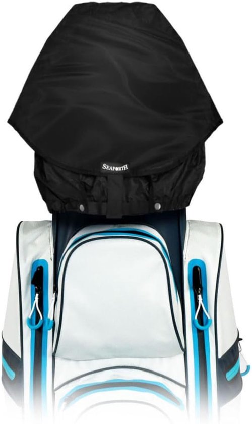 Regenkap Golftas - Beschermhoes Waterdicht - Bescherming Tegen Regen - Licht Flexibel Nylon - One Size - Zwart